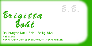 brigitta bohl business card